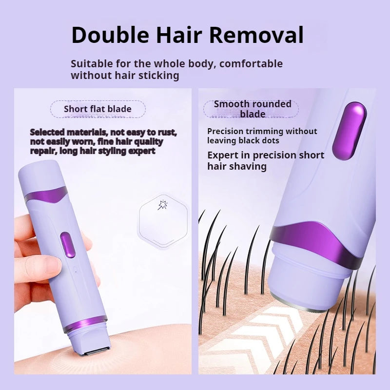 2-in-1 Rechargeable Electric Razor - detail view