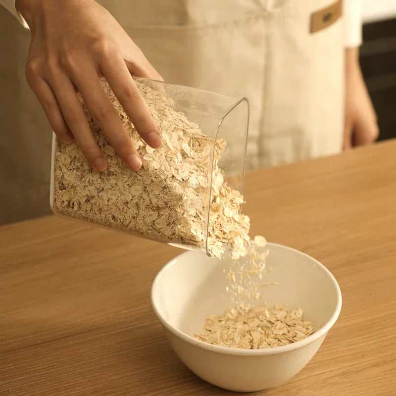 Airtight Kitchen Storage Jars with Scale Lines
