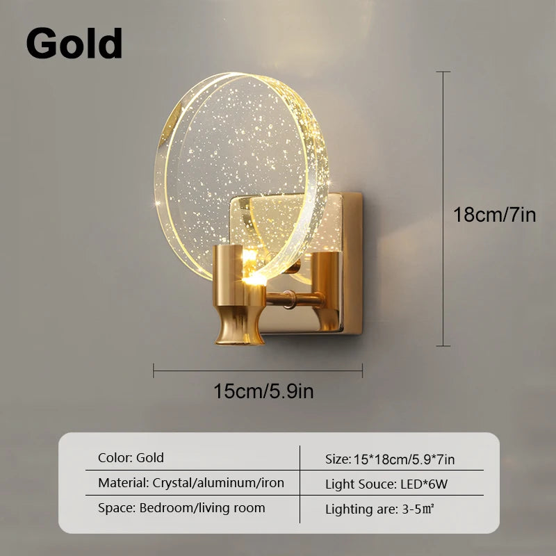 Crystal LED Wall Lamp
