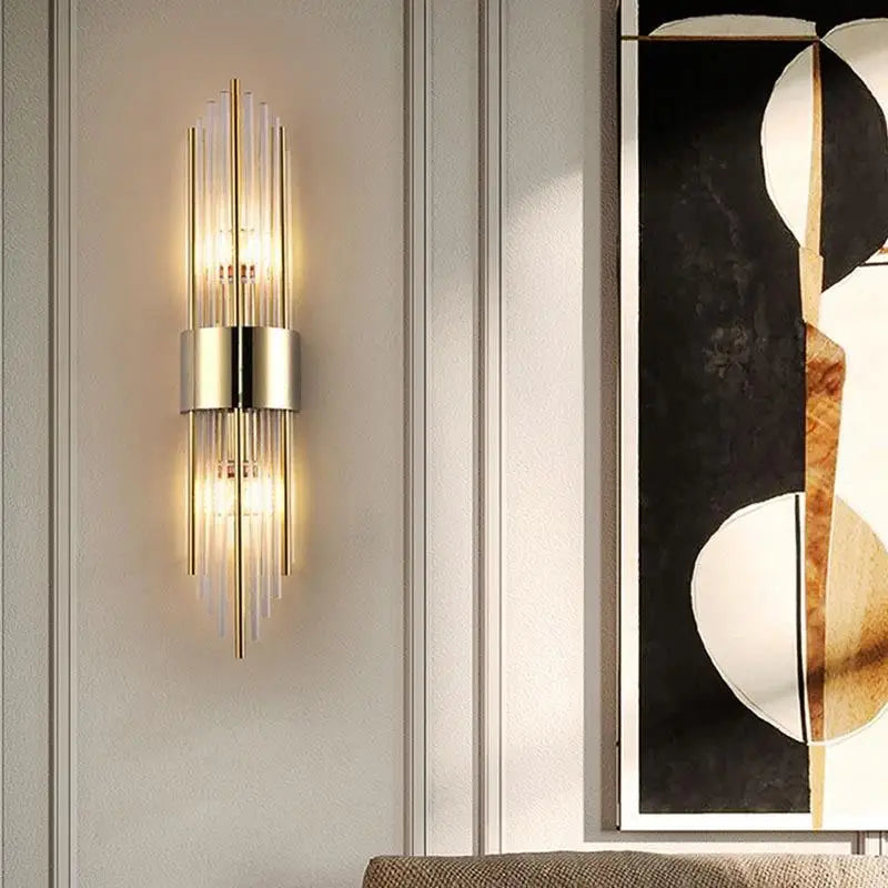 Crystal Glass Tube Wall Lamp - alternate view