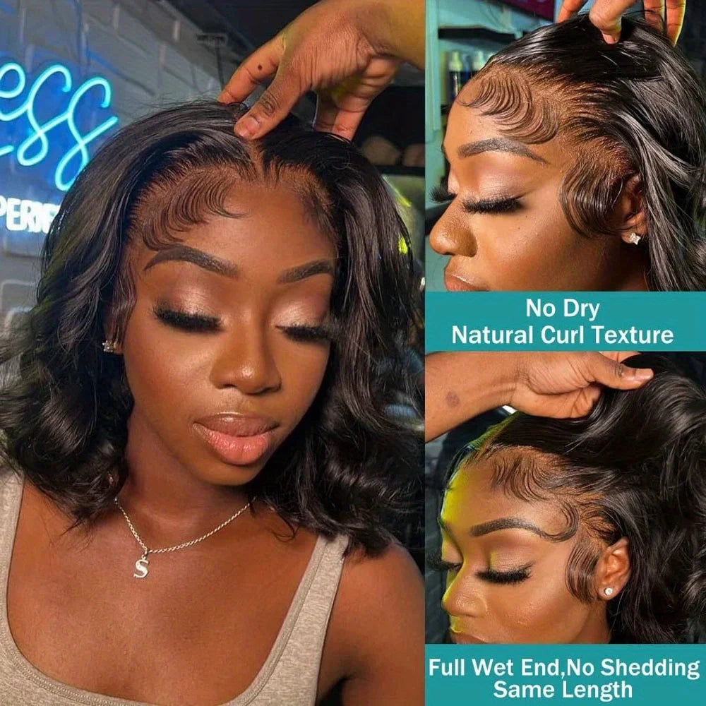 Brazilian Body Wave Bob Lace Front Wig