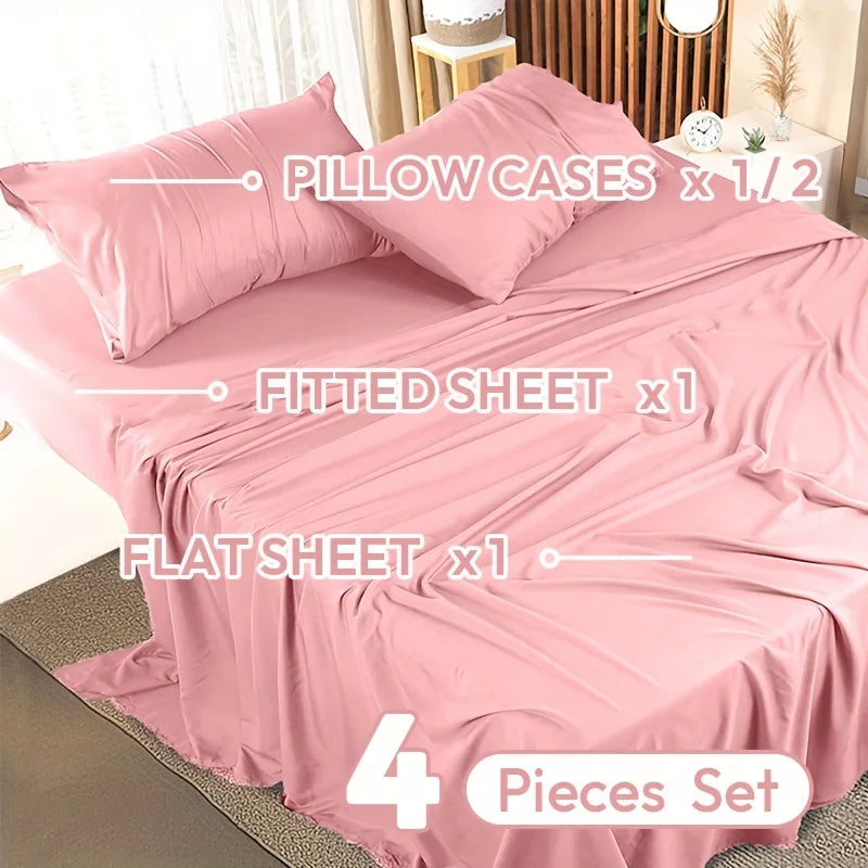 Ultra-Soft Microfiber Queen Sheet Set