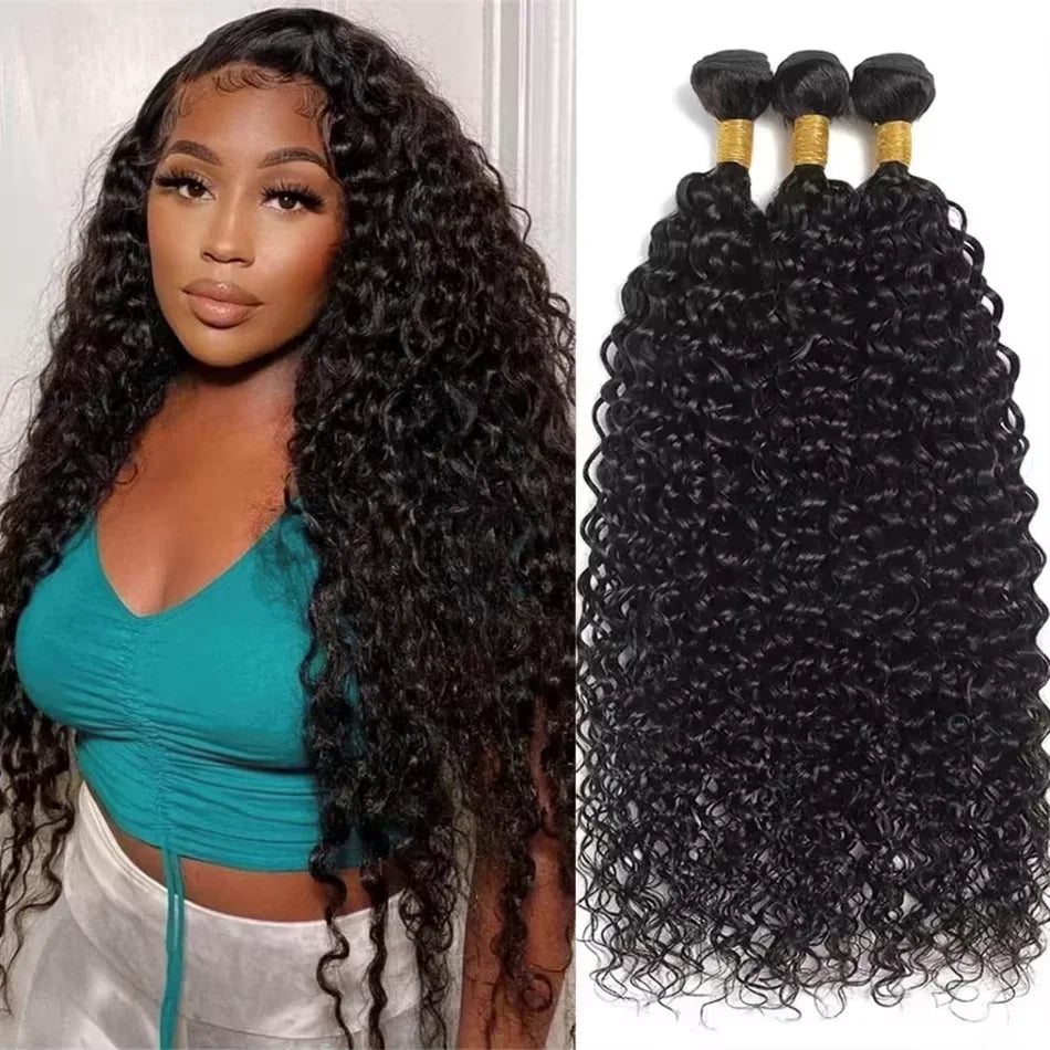 Deep Wave Human Hair Weave Bundles