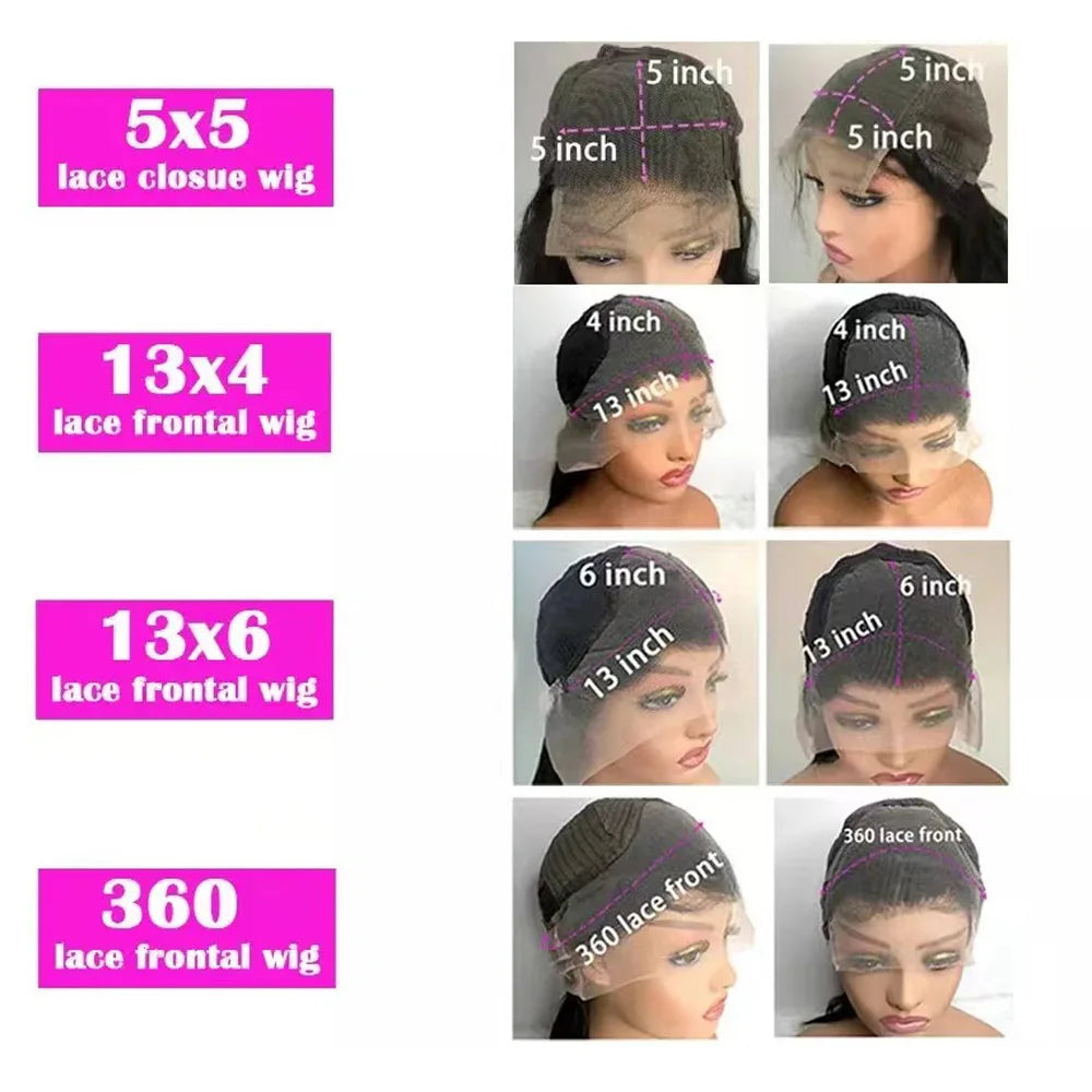 13x6 HD Transparent Lace Front Wig – Body Wave Human Hair, 220% Density, up to 40"