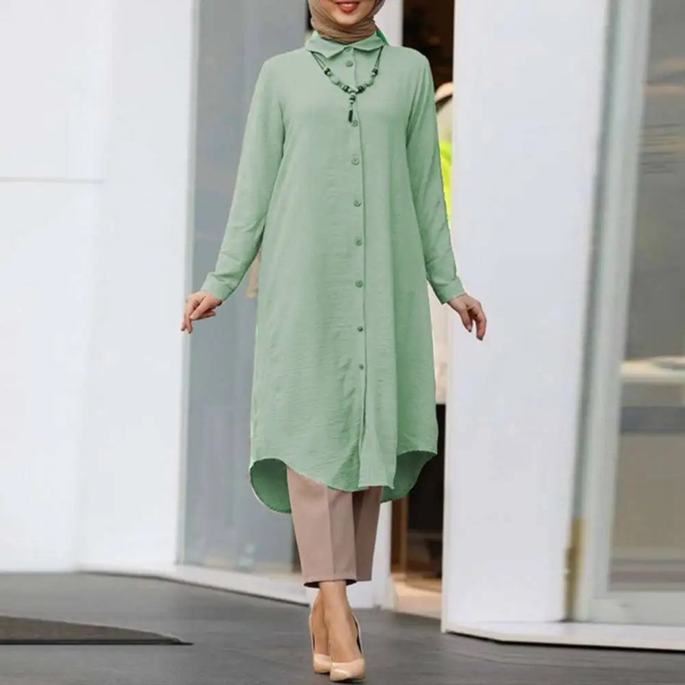 Women's Loose Long-Sleeve Modest Tunic
