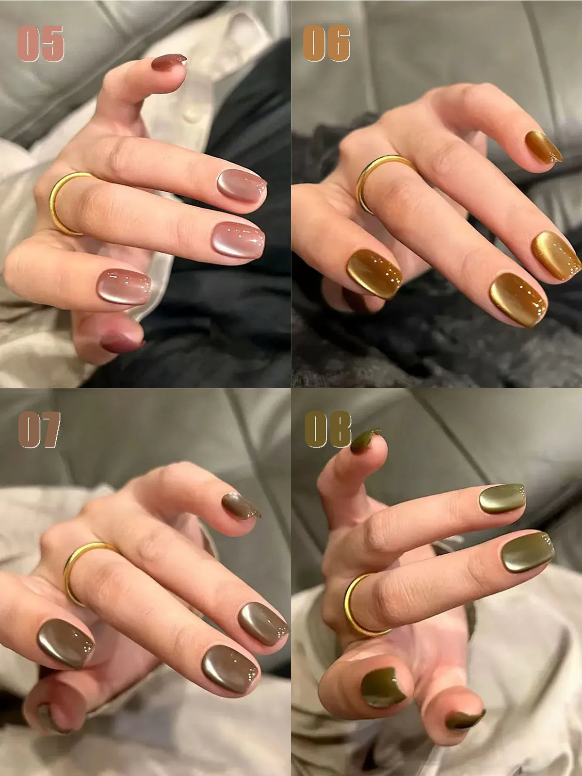 MIANEL 12ml Green Cat Magnetic Gel Nail Polish Spider Lily Varnish Soak Of UV Light Nails Nail Salon Winter Nails 1-21pcs