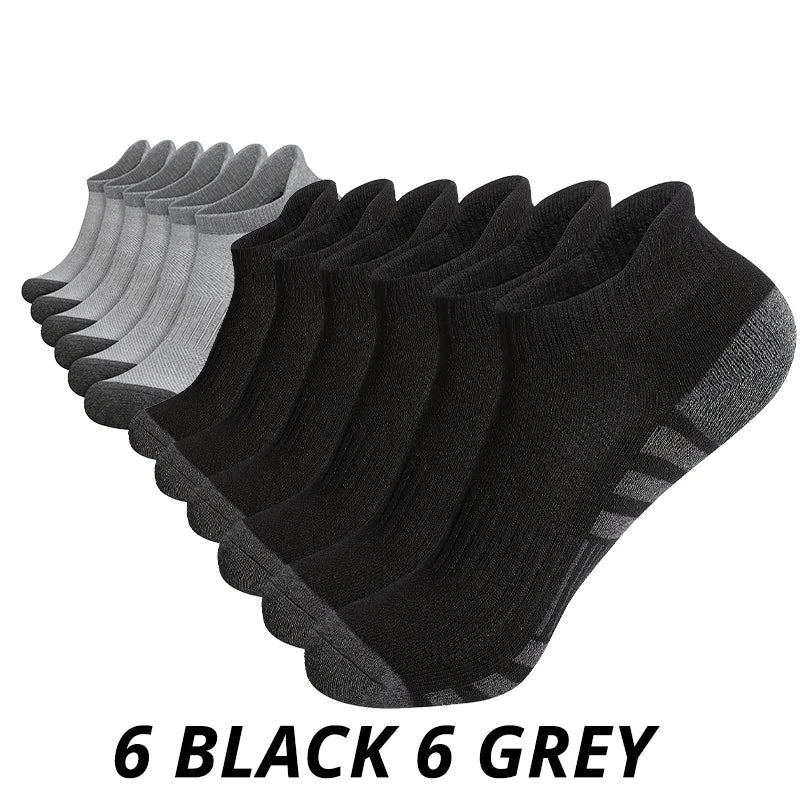 Men's Breathable Mesh Low-Cut Socks (12-Pack) - alternate view