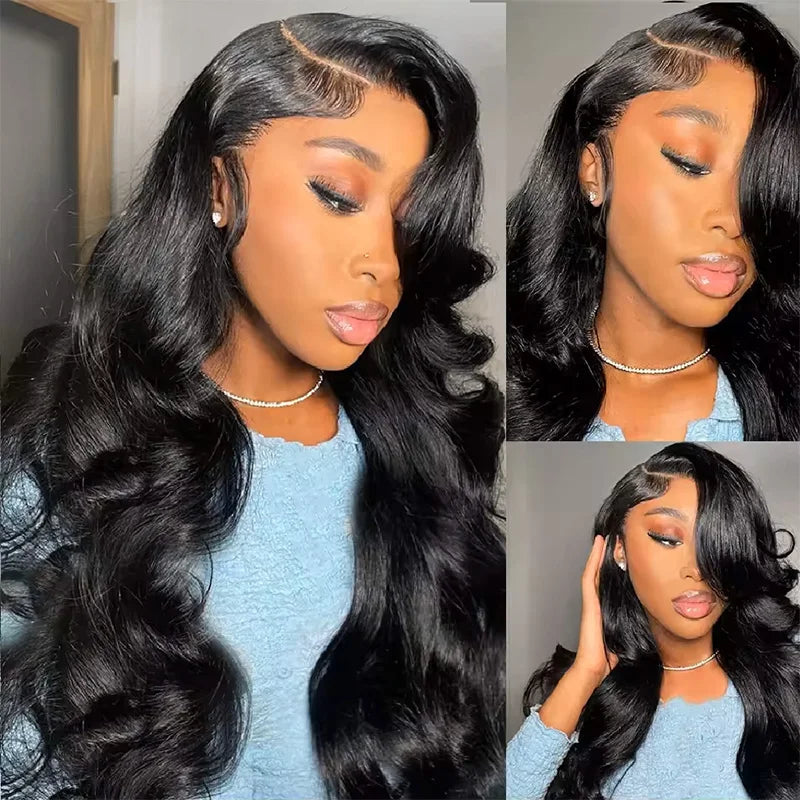 HD Lace Front Wig, Body Wave Brazilian Human Hair - alternate view
