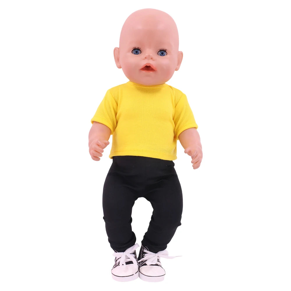 Doll T-Shirt Clothes for 16-18 Inch Dolls