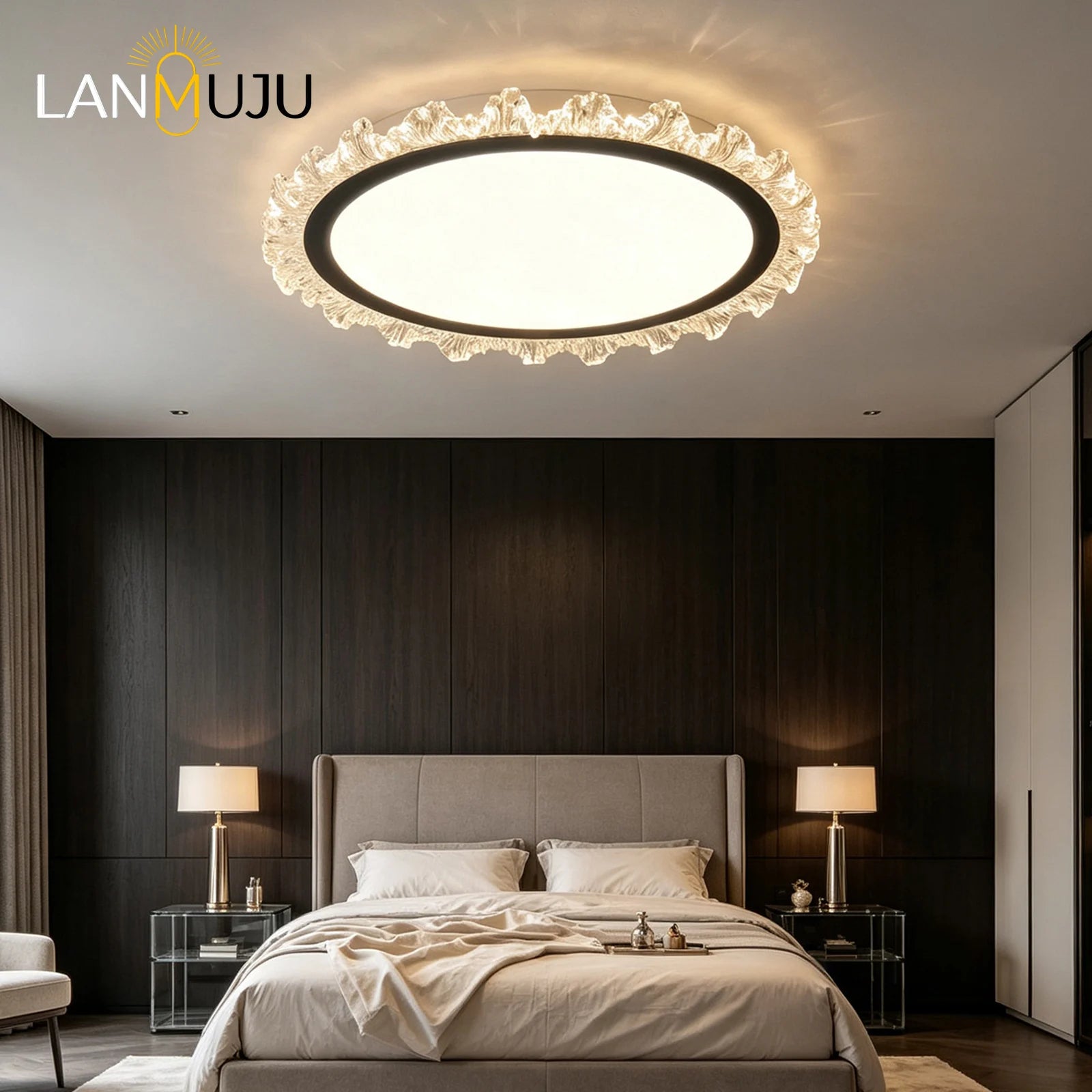 Modern Luxury Ceiling Lamp — Imitation Crystal LED Light for Living Room, Bedroom & Study