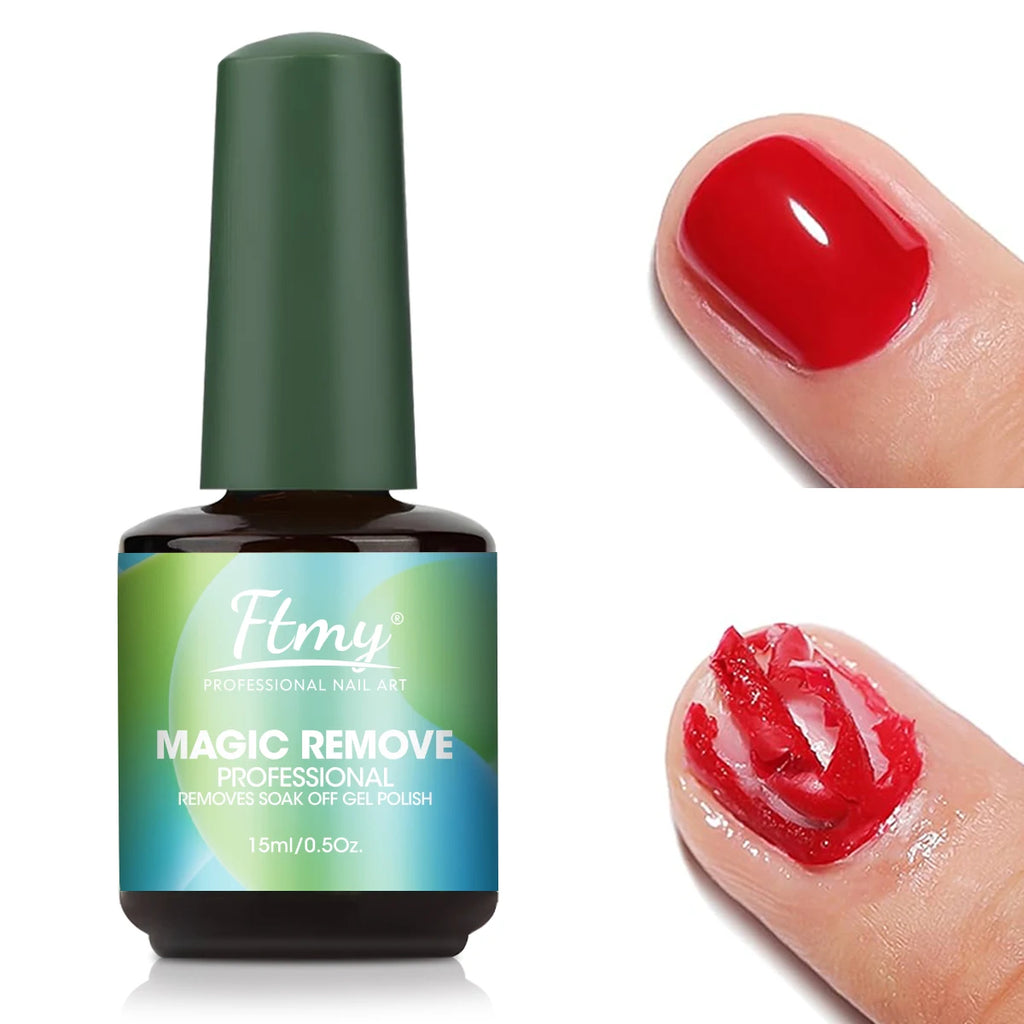 Gel Nail Polish Remover, 2-3 Min Quickly Remover Nail Polish, No Harm To Skin, No Irritating Odor, No Need For Foil, Soaking Or