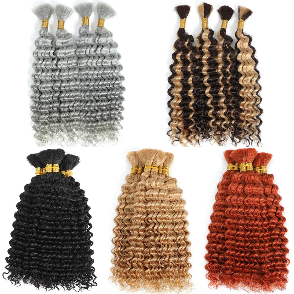 Bulk Human Braiding Hair for Boho Braids - alternate view