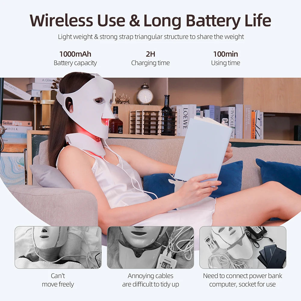 7-Color LED Photon Face & Neck Mask