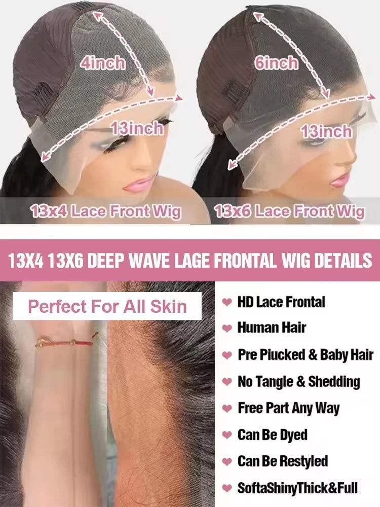 28 30 inch 250% Density 13x6 Hd Lace Front Human Hair Wigs Pre plucked Peruvian Bone Straight Lace Frontal Wigs For Black Women