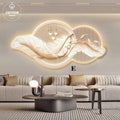 Feather Motif LED Wall Mural Light