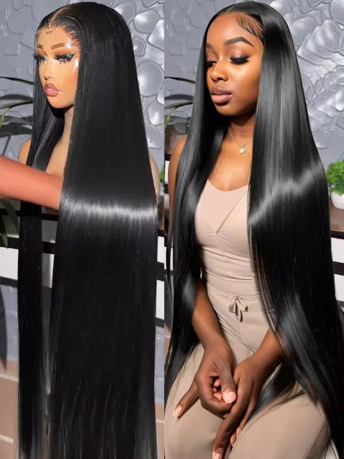 Bone Straight HD Lace Front Wig, 40-46 Inch