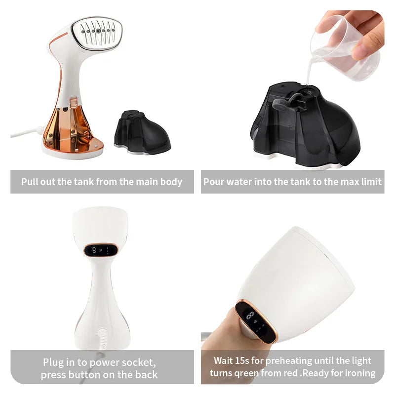 1800W Handheld Steam Hanging Iron - detail view