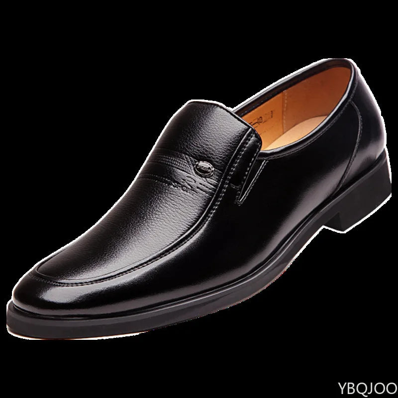 Men's Classic Slip-On Dress Shoes – Breathable, Business Casual