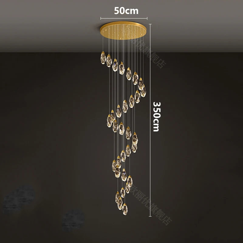 Meteorite Crystal LED Chandelier