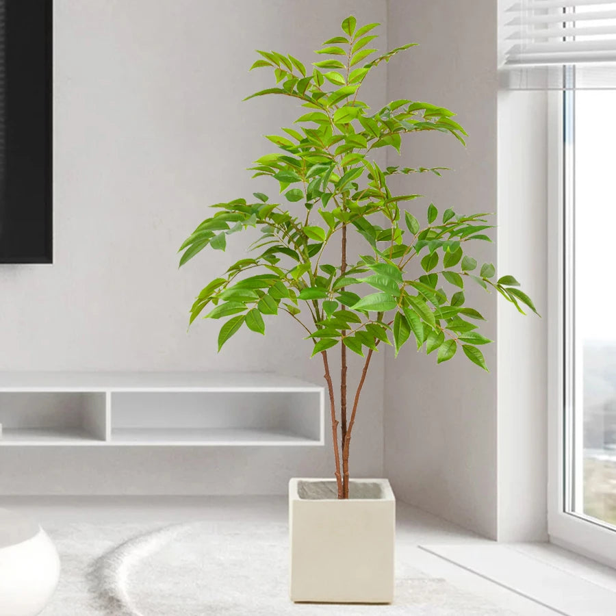Large Artificial Ficus Tree Branch - detail view