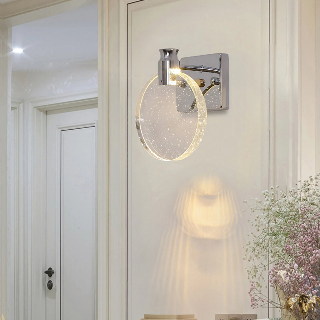 Crystal LED Wall Lamp - detail view