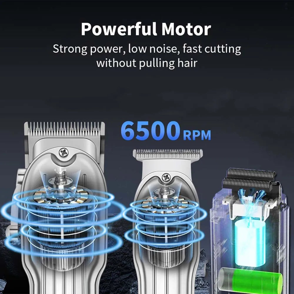 Rechargeable Hair Clipper & Trimmer Kit