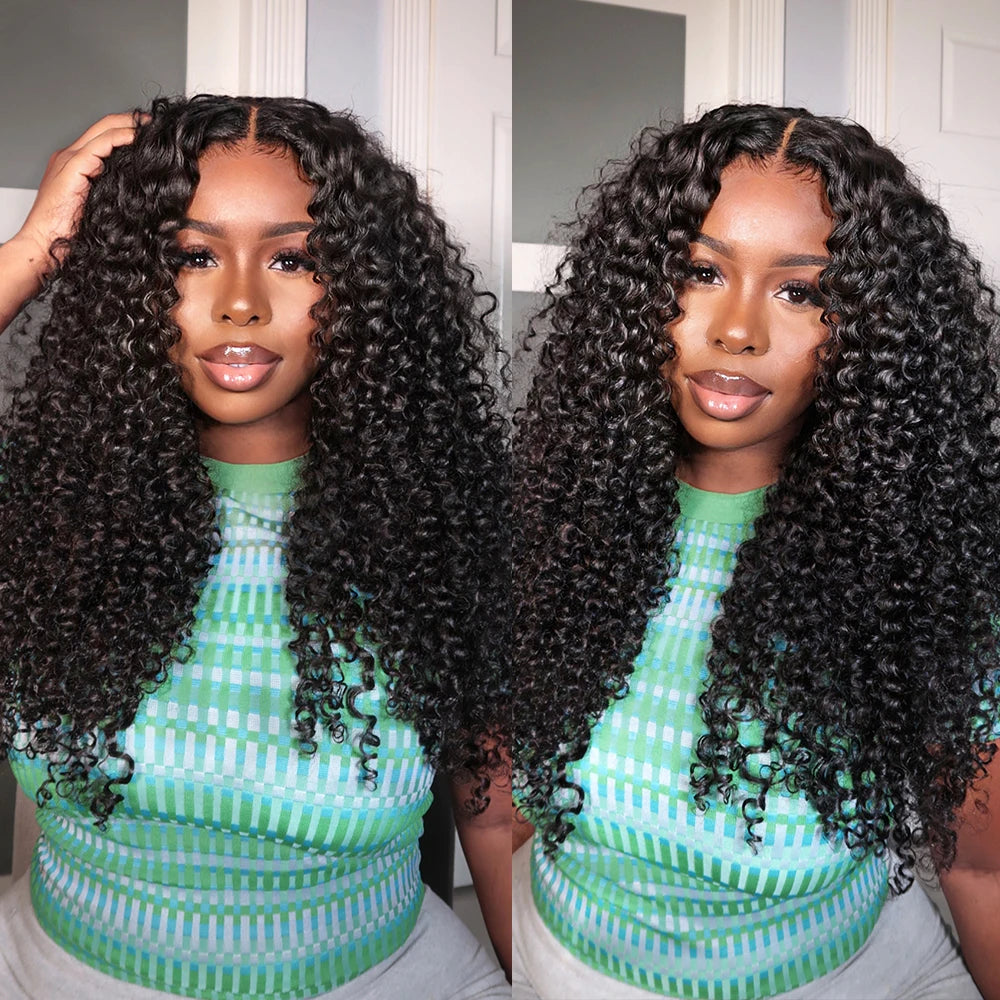 13x6/5x5/7x5 HD Lace Wig – Kinky Curly Afro Human Hair, Glueless Wear & Go, 250% Density
