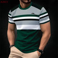 Men's Striped Printed T-Shirt