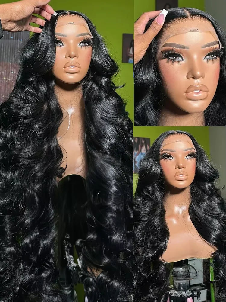 Raw Burmese Body Wave HD Lace Wig - detail view