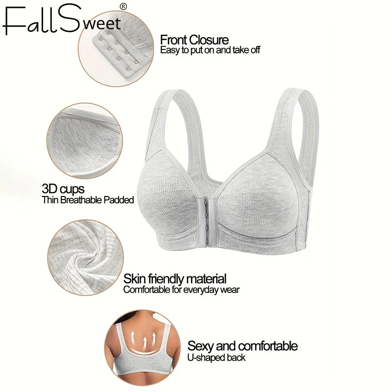 Seamless Front-Closure Push-Up Bra - alternate view