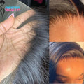 HD Lace Frontal Wig, Bone Straight with HD Closure
