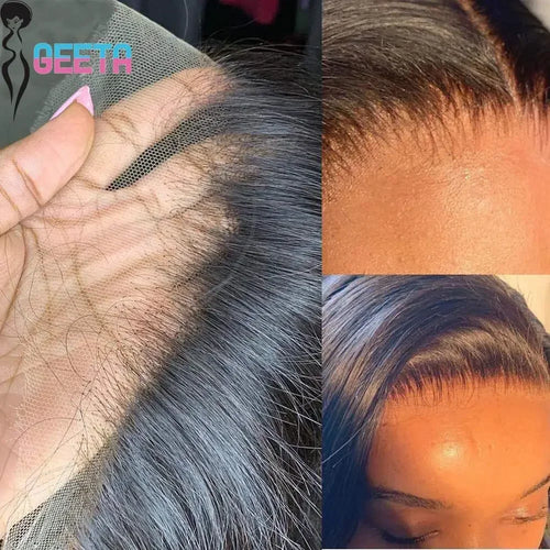 HD Lace Frontal Wig, Bone Straight with HD Closure