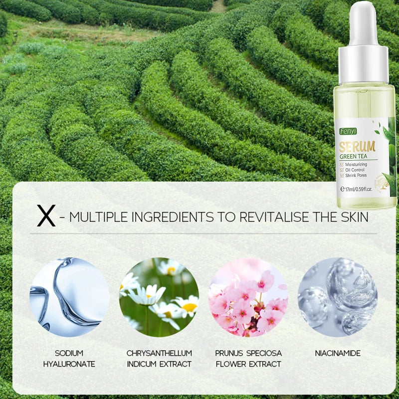 10-Piece Sakura & Green Tea Skincare Kit | Face Cream, Serum, Eye Cream & More