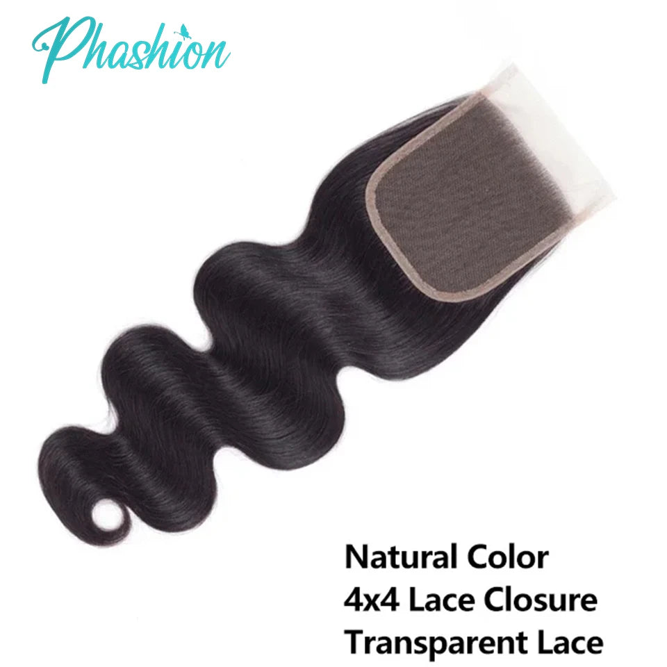 4x4/5x5 HD Lace Closure – Straight Human Hair, Ear-to-Ear, Pre-Plucked, 10"–26"