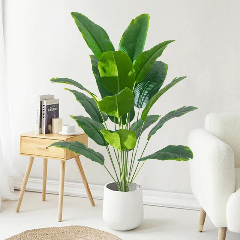 Large Artificial Tropical Palm Tree - detail view