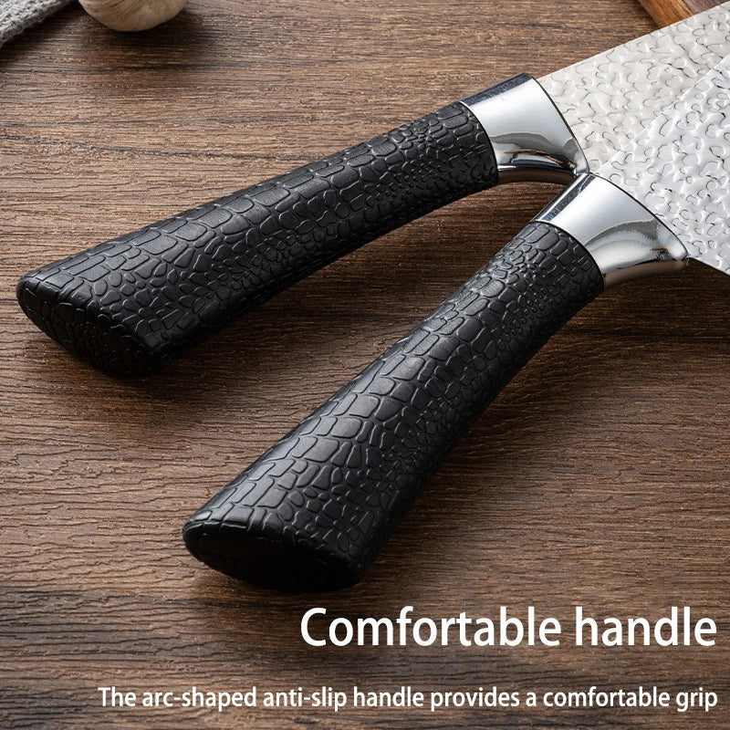 Kitchen knife forged from stainless steel, Japanese-style. Kitchen accessories suitable for chefs for cutting meat and fruits