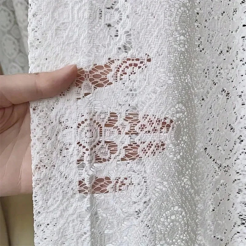 French Lace Embroidered Sheer Curtains (2-Pack)