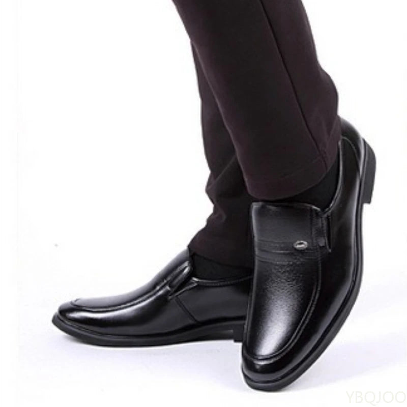 Men's Classic Slip-On Dress Shoes – Breathable, Business Casual