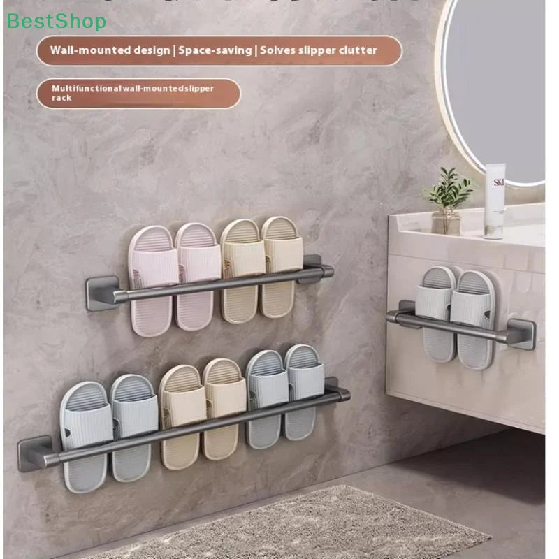♥Bathroom Towel Bar/Hook/Towel Rack/Kitchen Rag Rack Wall Mount Shelf Punch Free Bathroom Accessories