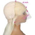 13x4 HD Lace Frontal Wig – Blonde #613 Body Wave Human Hair, 200% Density, Pre-Plucked with Baby Hair