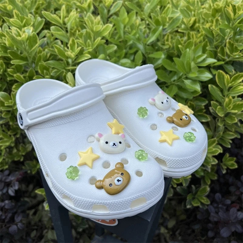Bear & Star Removable Shoe Charms (10-Pack) - detail view