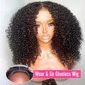 HD Lace Wig, Kinky Curly Afro Human Hair