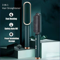 Portable Straight & Curling Hair Dryer Comb