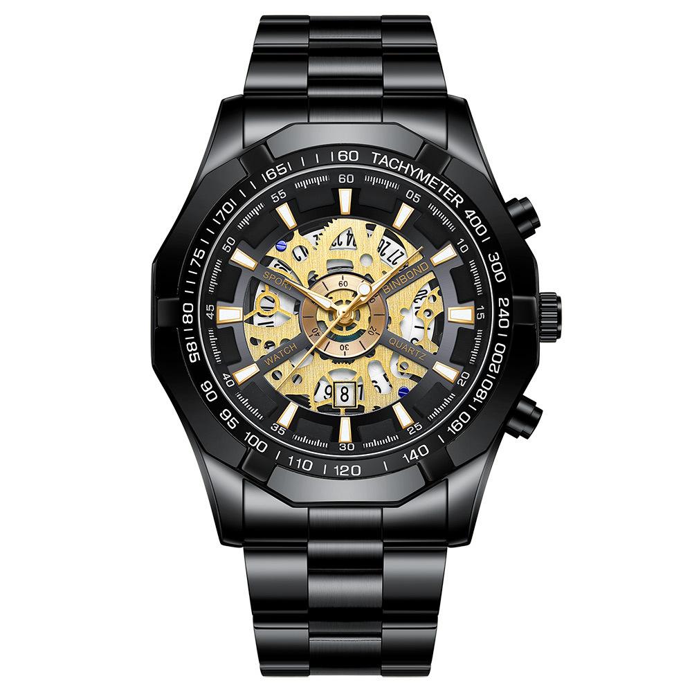 Hollow Waterproof Metal Quartz Watch - alternate view