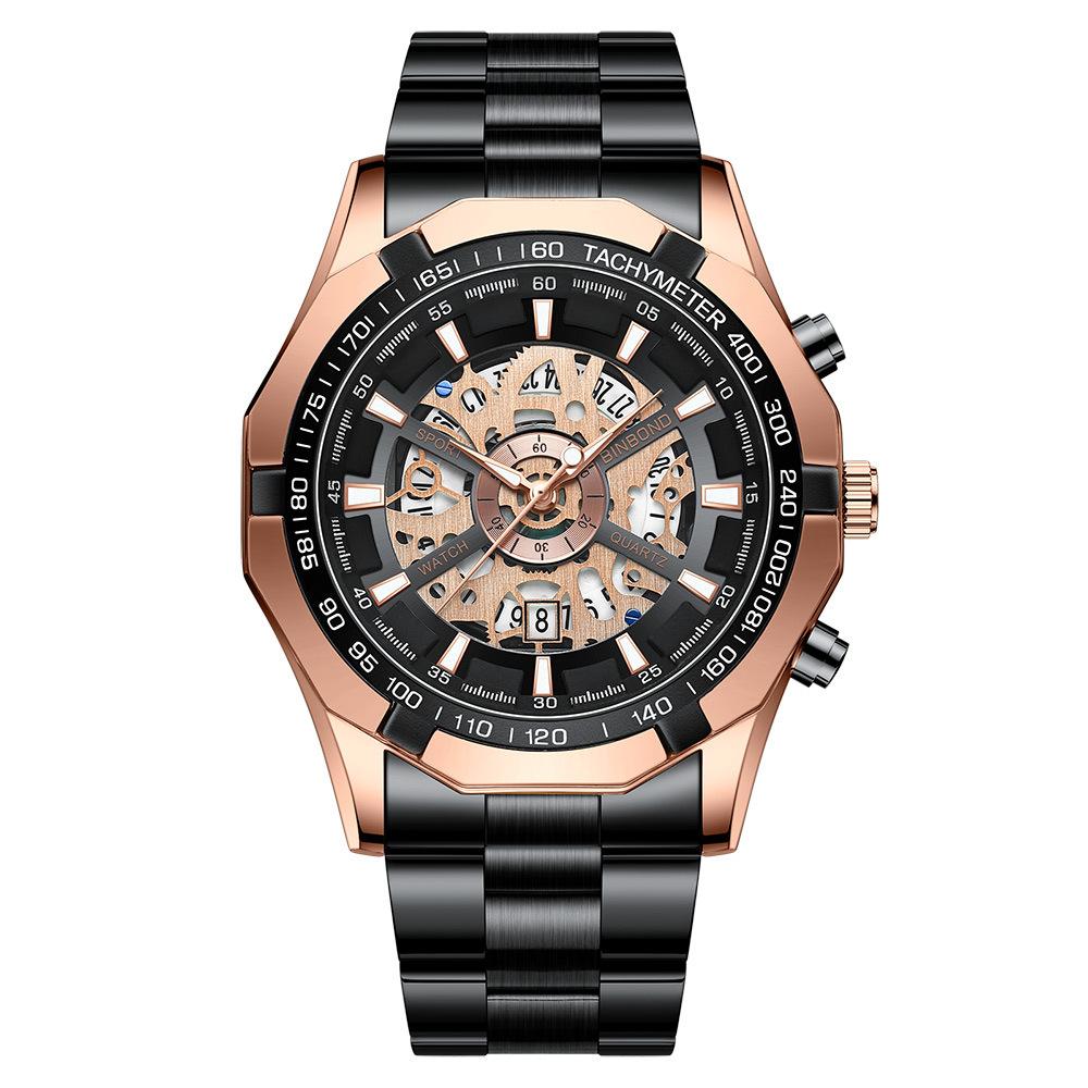 Hollow Waterproof Metal Quartz Watch - detail view