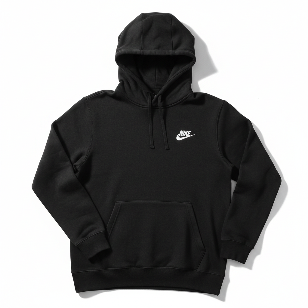Nike Club Fleece Pullover Hoodie Black