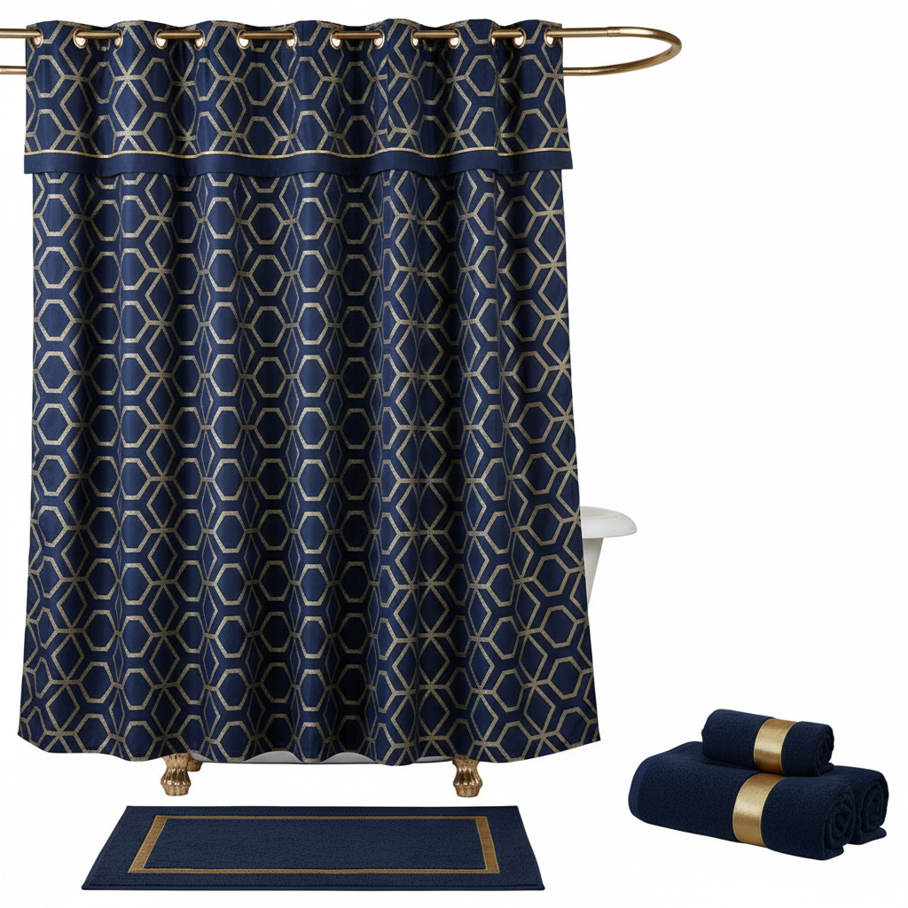 Lonniemac's Luxury Shower Curtain Set