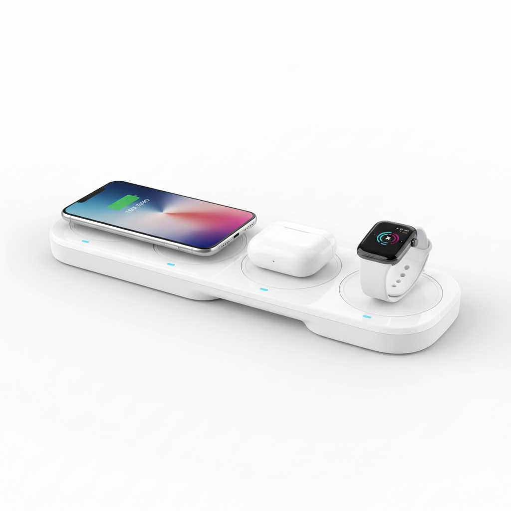 Wireless 3-in-1 Charging Pad Station