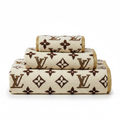 Luxury Monogram Bath Towel Set of 6