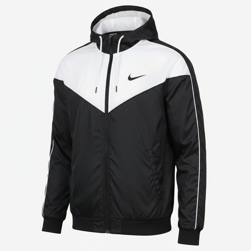 Nike Windrunner Jacket Black White
